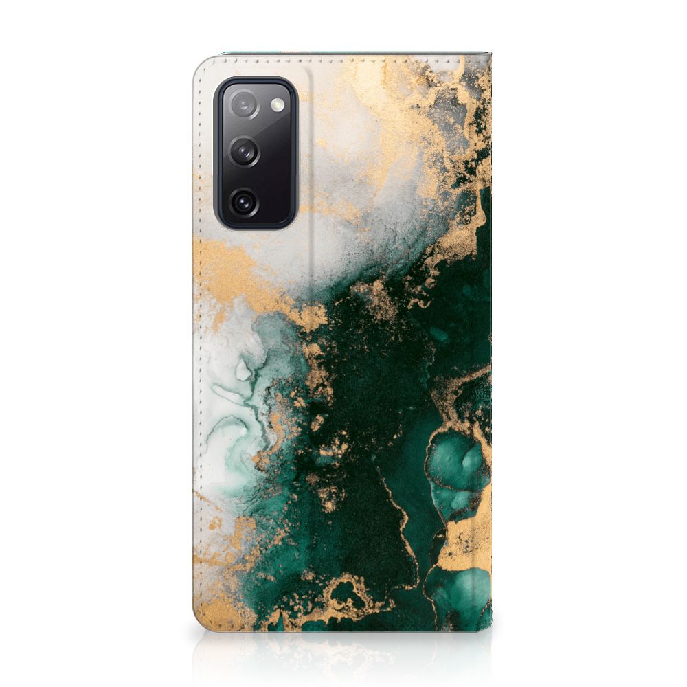 Standcase voor Samsung Galaxy S20 FE Marmer Groen - B2C Telecom