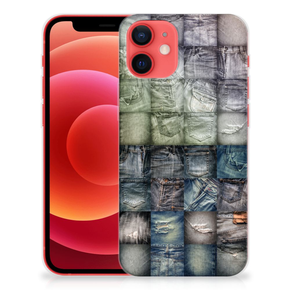 Silicone Back Cover iPhone 12 Mini Spijkerbroeken B2C Telecom