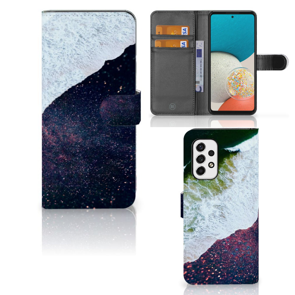 Samsung Galaxy A53 Book Case Sea in Space