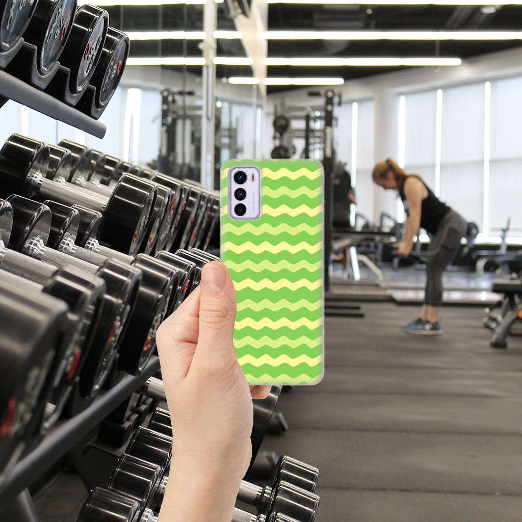 Motorola Moto G42 TPU bumper Waves Green B2C Telecom