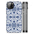 Apple iPhone 13 | iPhone 14 Bloemen Hoesje Flower Blue