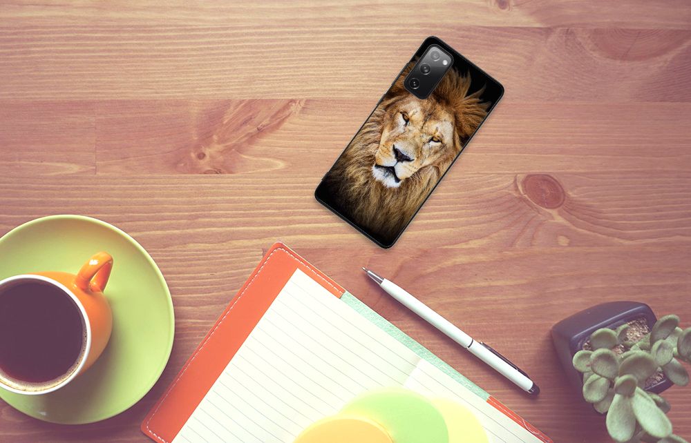 Samsung Galaxy S20 FE Dierenprint Telefoonhoesje Leeuw B2C Telecom