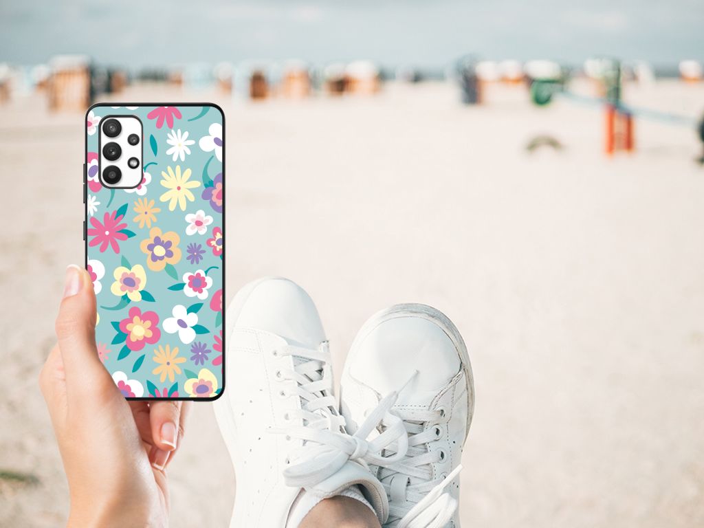 Samsung Galaxy A32 4G | A32 5G Enterprise Editie Bloemen Hoesje Flower Power B2C Telecom
