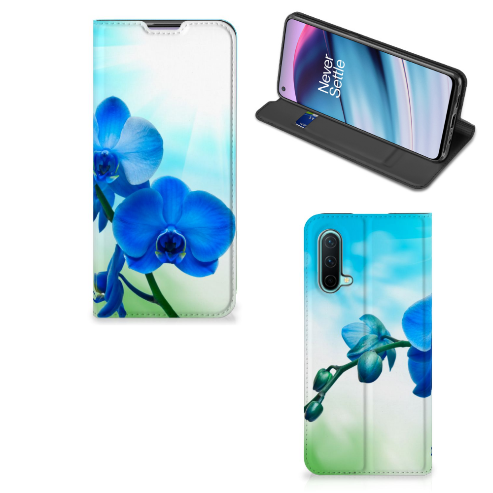 OnePlus Nord CE 5G Smart Cover Orchidee Blauw - Cadeau voor je Moeder - B2C Telecom