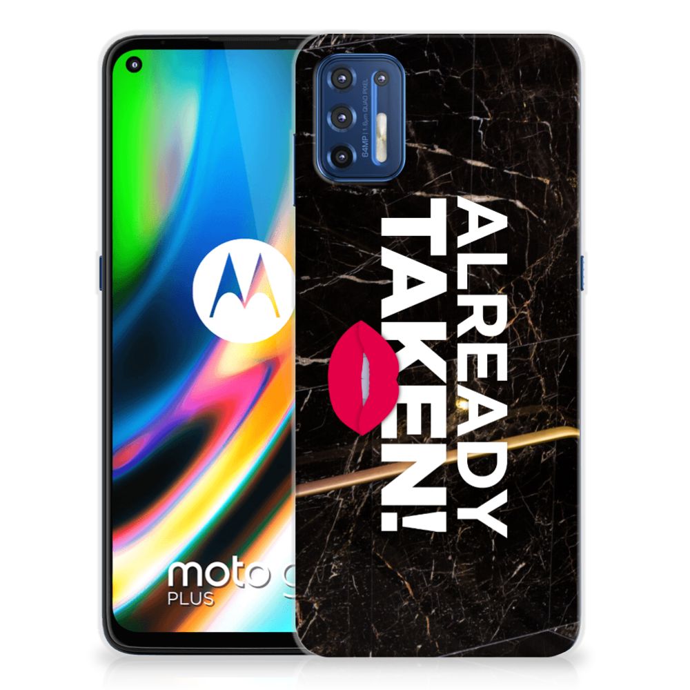 Motorola Moto G9 Plus Siliconen hoesje met naam Already Taken Black