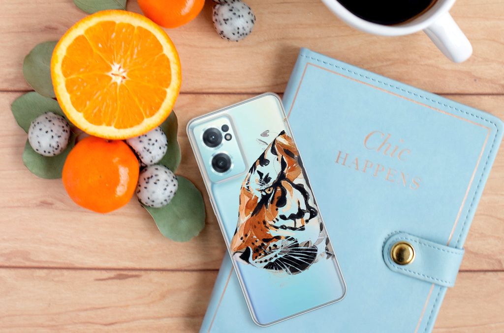 Hoesje maken OnePlus Nord CE 2 5G Watercolor Tiger B2C Telecom