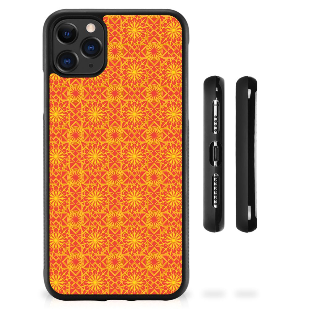 Apple iPhone 11 Pro Max Bumper Case Batik Oranje