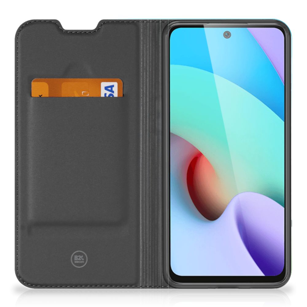 Xiaomi Redmi 10 Smart Cover Orchidee Blauw - Cadeau voor je Moeder