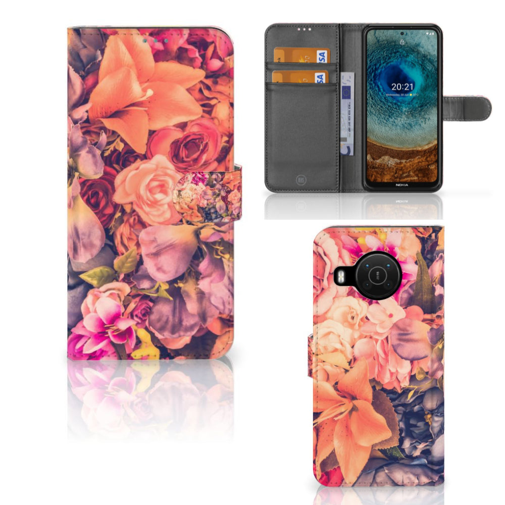 Nokia X10 | Nokia X20 Hoesje Bosje Bloemen