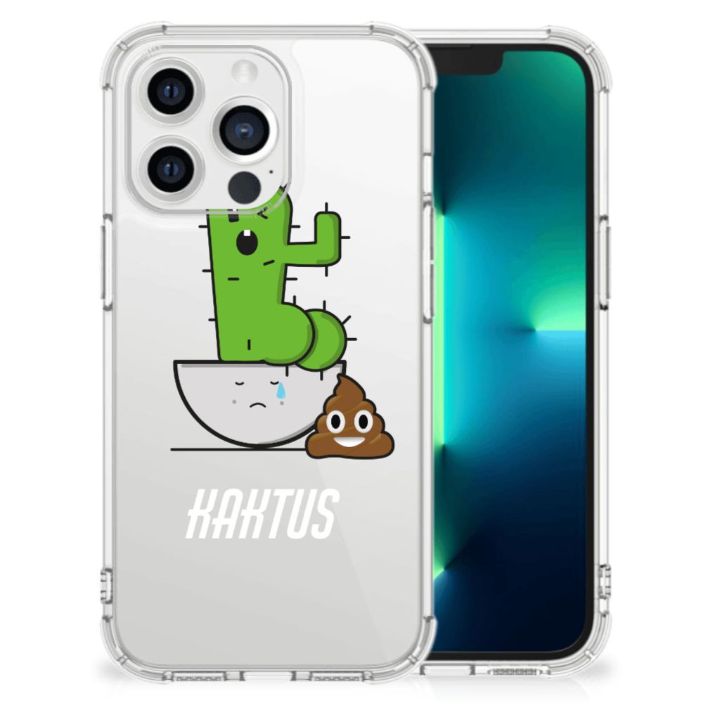 Apple iPhone 13 Pro Stevig Bumper Hoesje Cactus Poo B2C Telecom