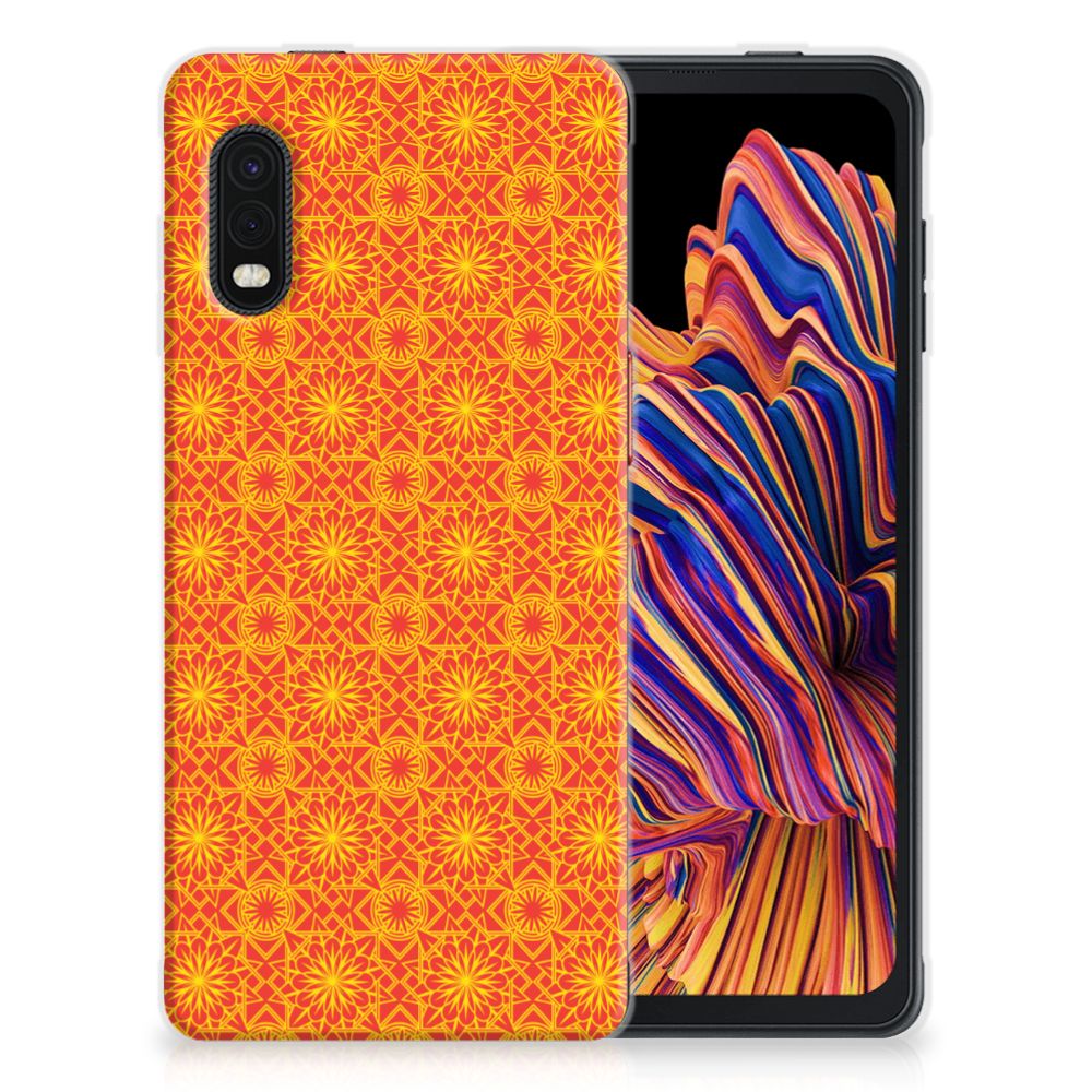 Samsung Xcover Pro TPU bumper Batik Oranje