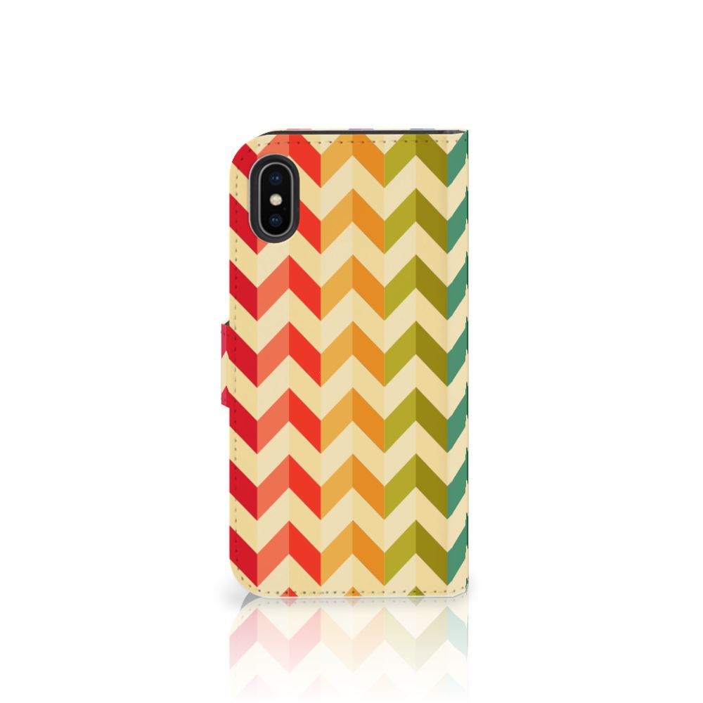 Apple iPhone X | Xs Telefoon Hoesje Zigzag Multi Color