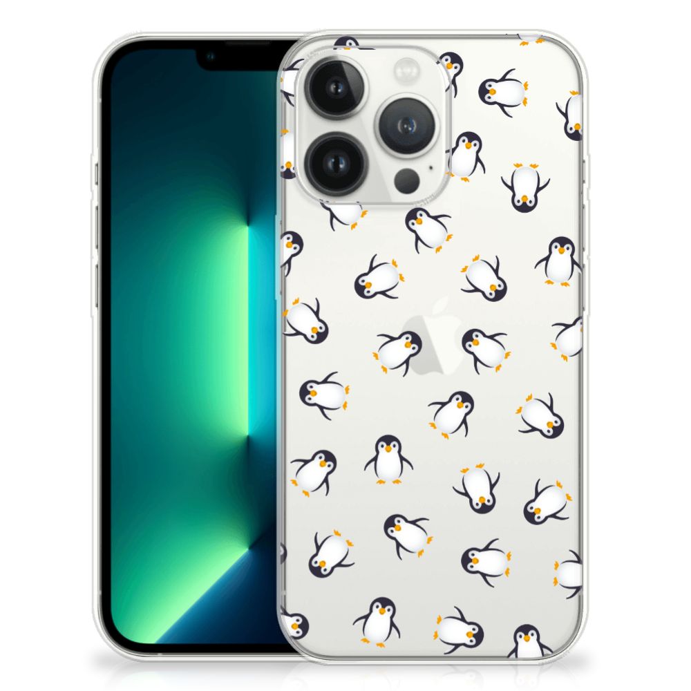 TPU bumper voor iPhone 13 Pro Max Pinguïn met schattige pinguïnpatroon 🐧