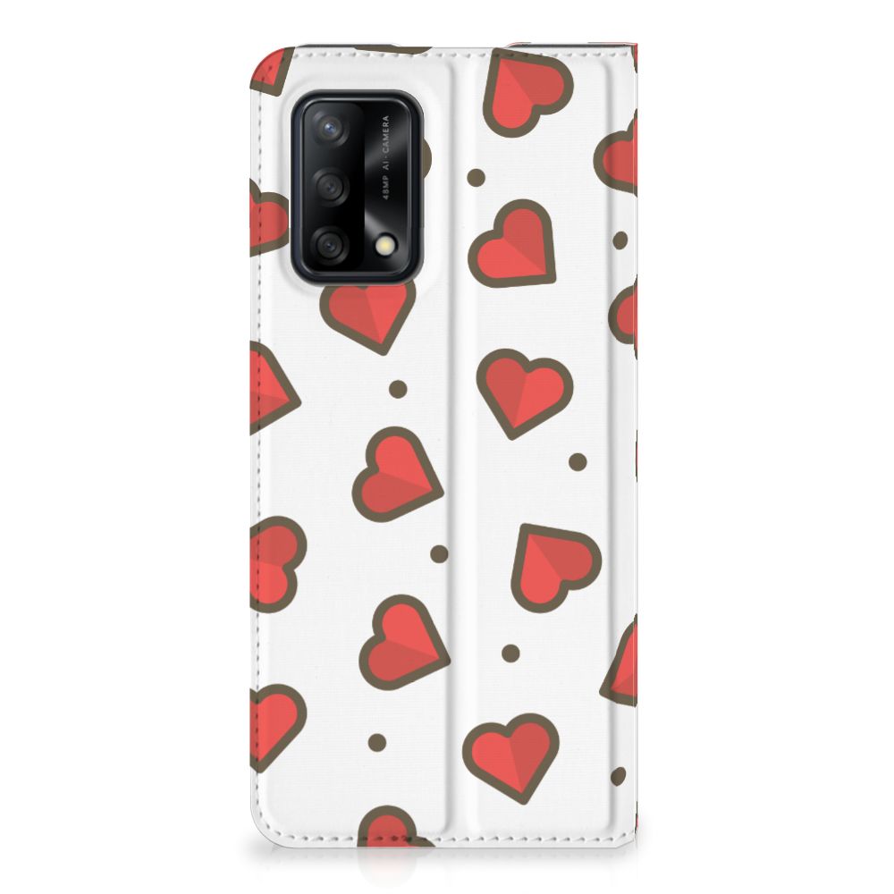 OPPO A74 4G Hoesje met Magneet Hearts - B2C Telecom