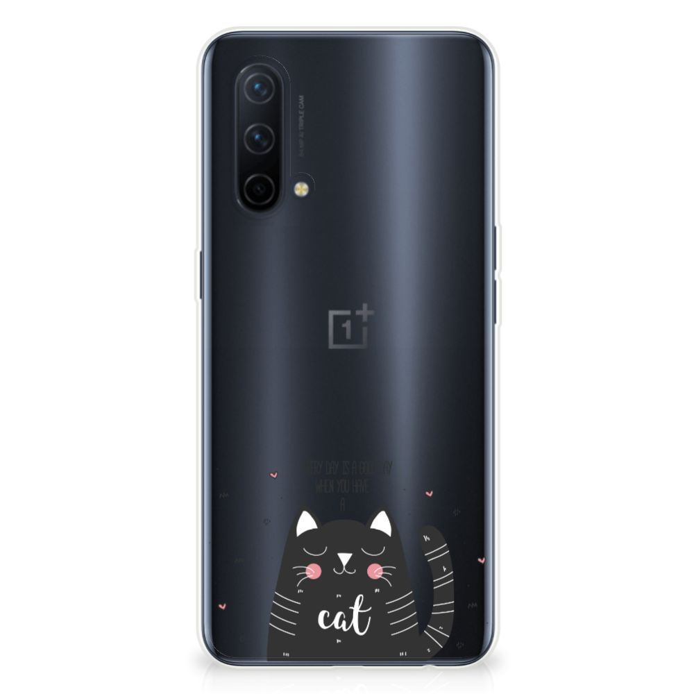OnePlus Nord CE 5G Telefoonhoesje met Naam Cat Good Day B2C Telecom