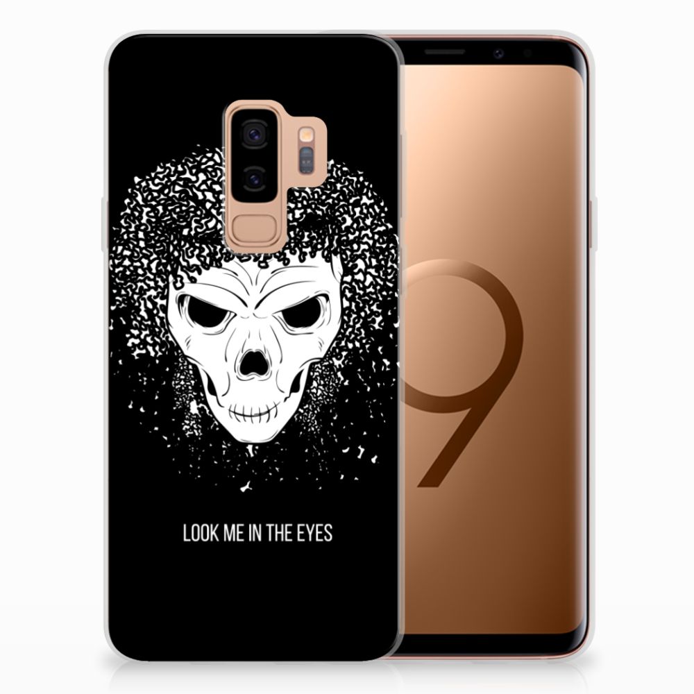 Silicone Back Case Samsung Galaxy S9 Plus Skull Hair