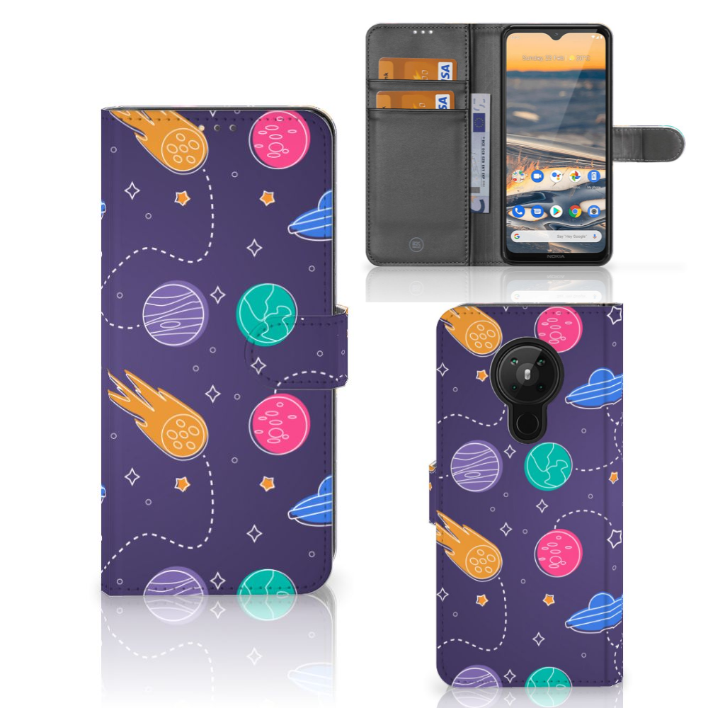 Nokia 5.3 Wallet Case met Pasjes Space