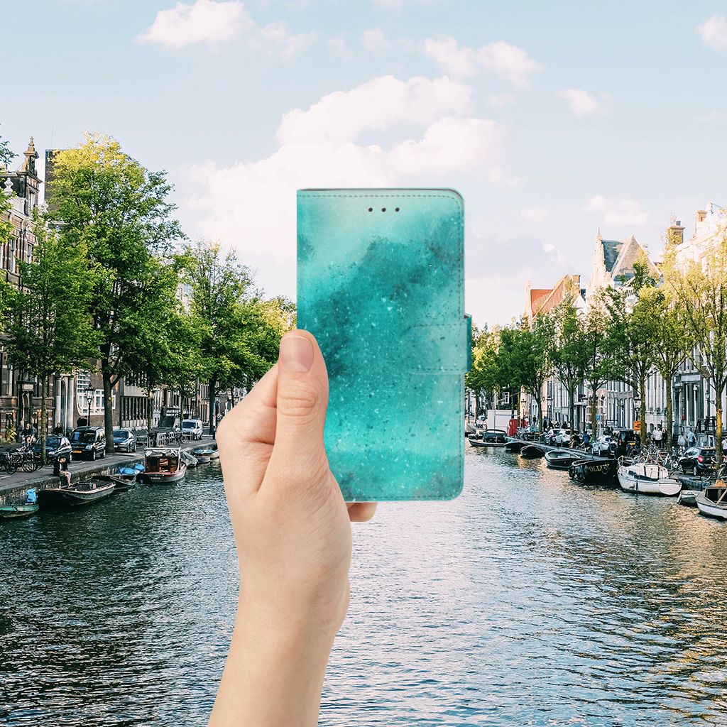 Hoesje Samsung Galaxy J7 2016 Painting Blue