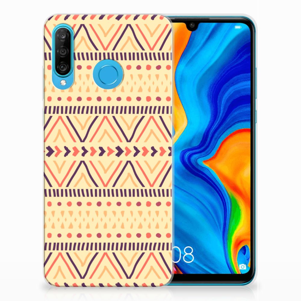 Huawei P30 Lite TPU bumper Aztec Yellow