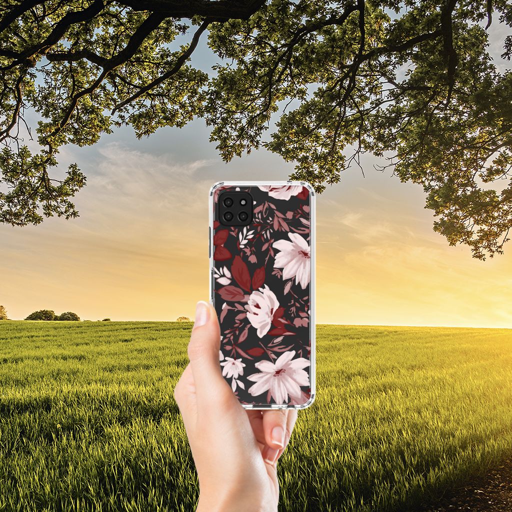 Back Cover Samsung Galaxy A22 5G Watercolor Flowers B2C Telecom