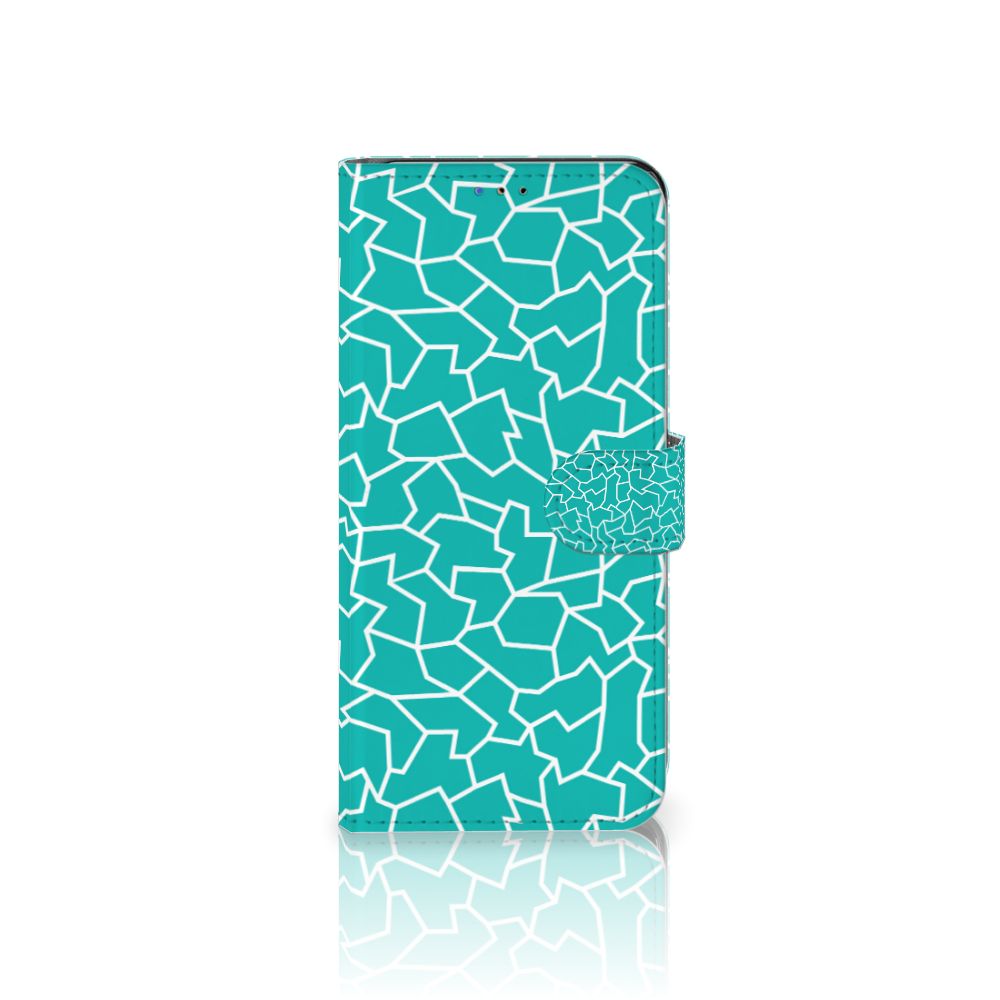 Samsung Galaxy A20s Hoesje Cracks Blue