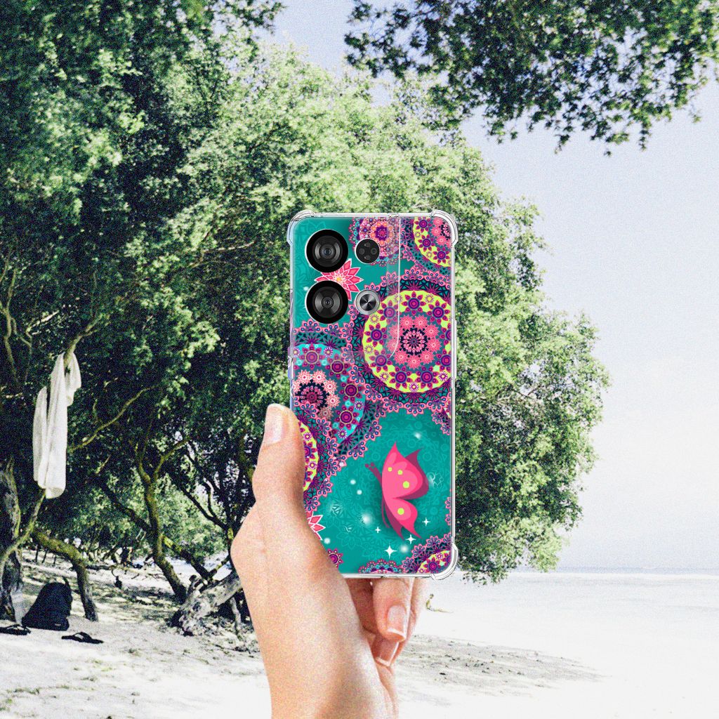 OPPO Reno8 Back Cover Cirkels en Vlinders B2C Telecom