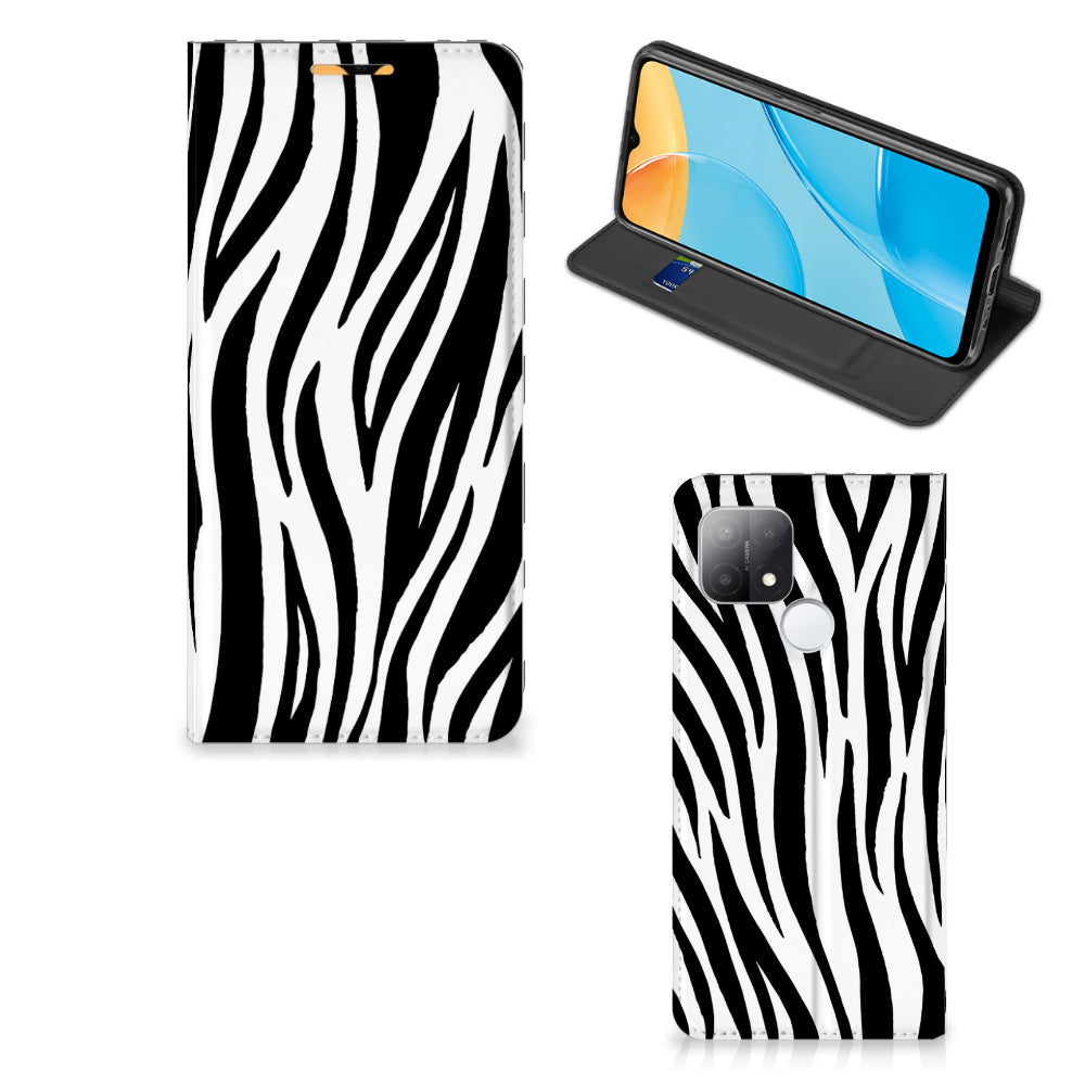 OPPO A15 Hoesje maken Zebra
