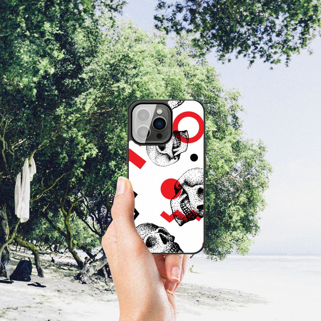 Telefoonhoesje iPhone 13 Pro Skull Red B2C Telecom