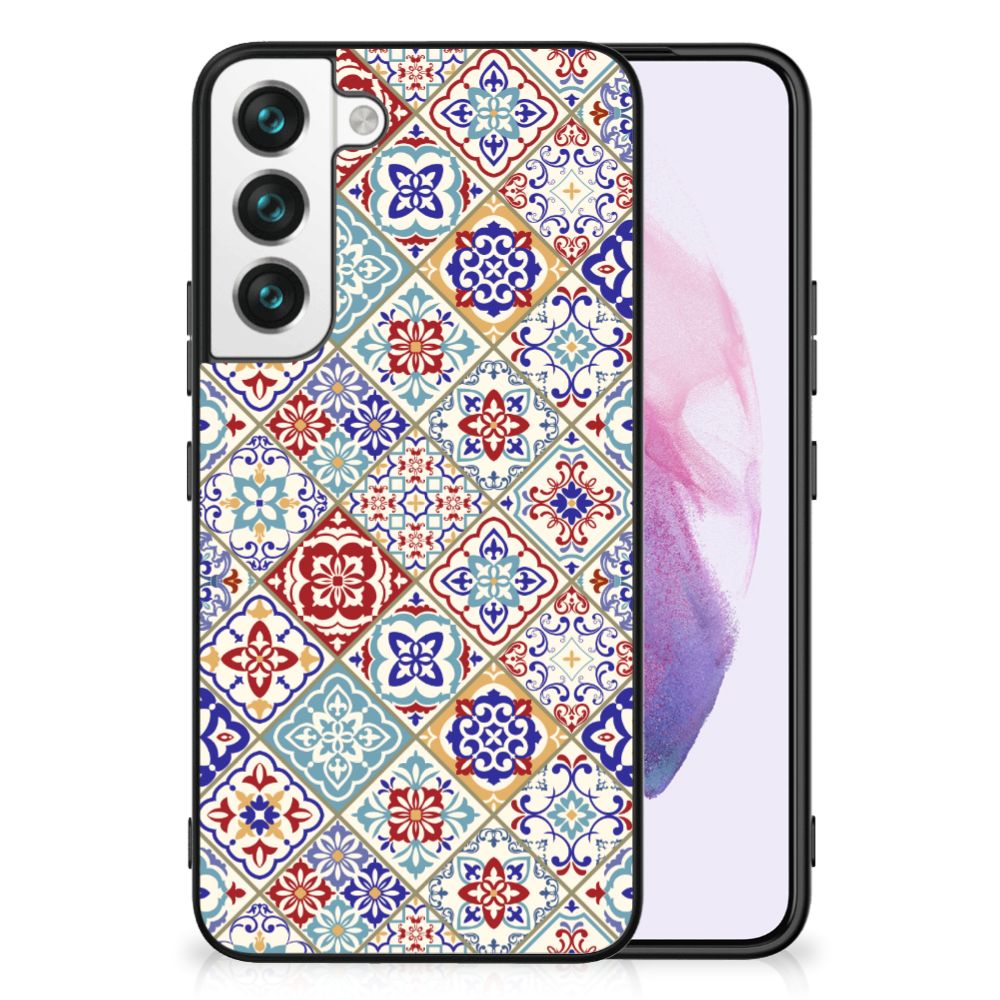 Samsung Galaxy S22 Marmeren Print Telefoonhoesje Tiles Color