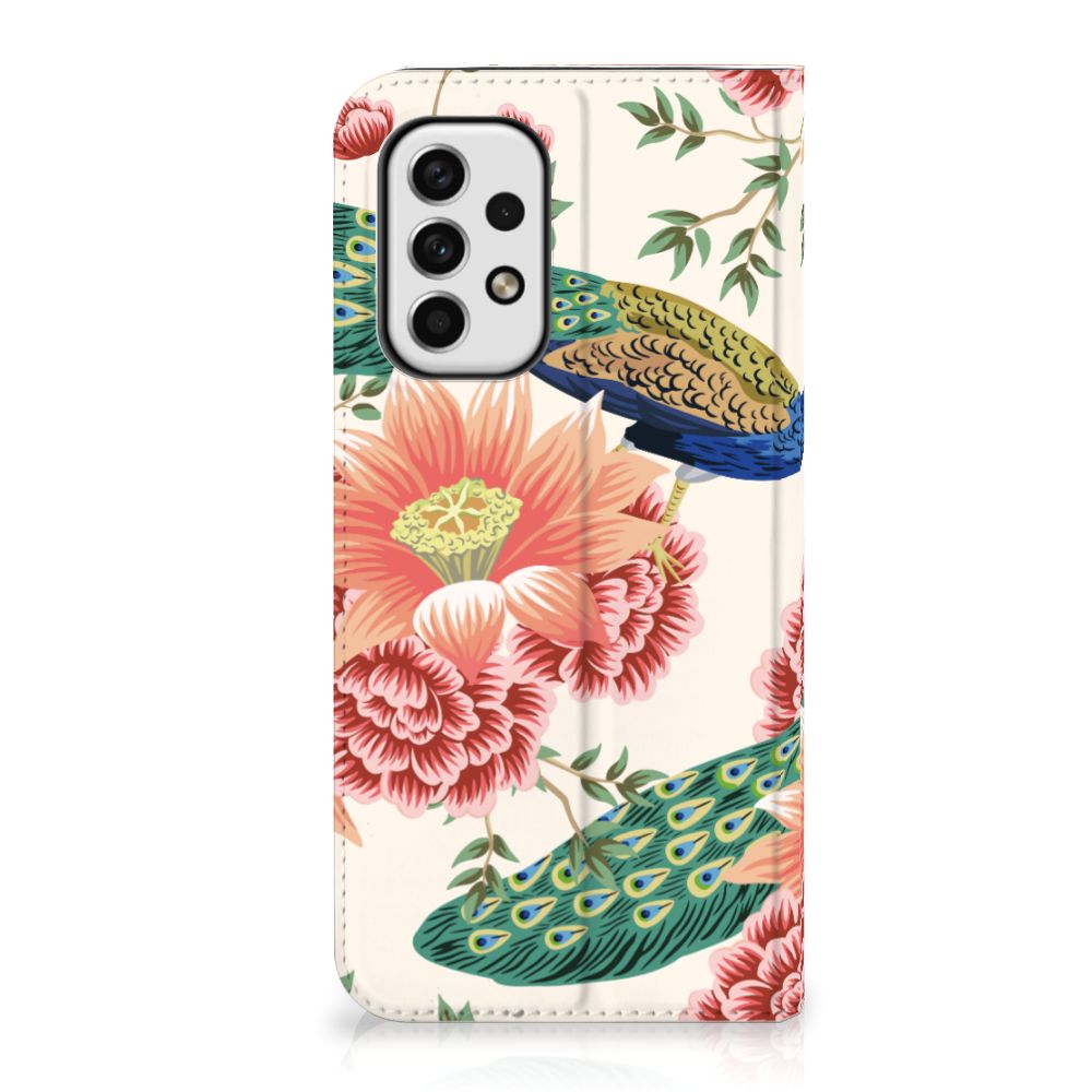 Hoesje maken voor Samsung Galaxy A23 Pink Peacock - B2C Telecom