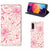 Samsung Galaxy A50 Smart Cover Pink Flowers