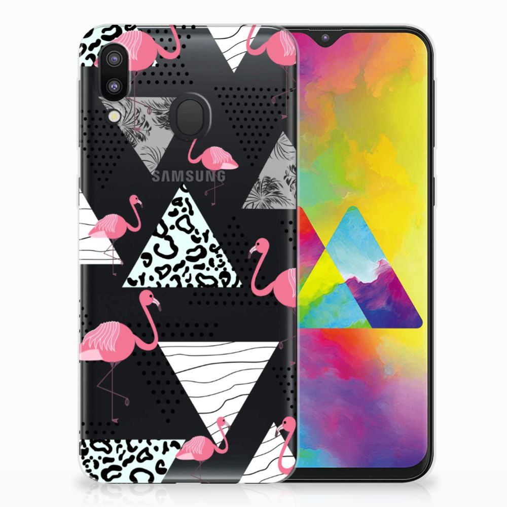 Samsung Galaxy M20 (Power) TPU Hoesje Flamingo Triangle