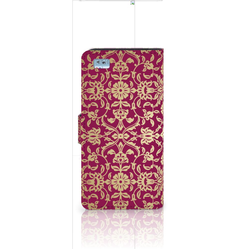 Wallet Case Huawei Ascend P8 Lite Barok Pink