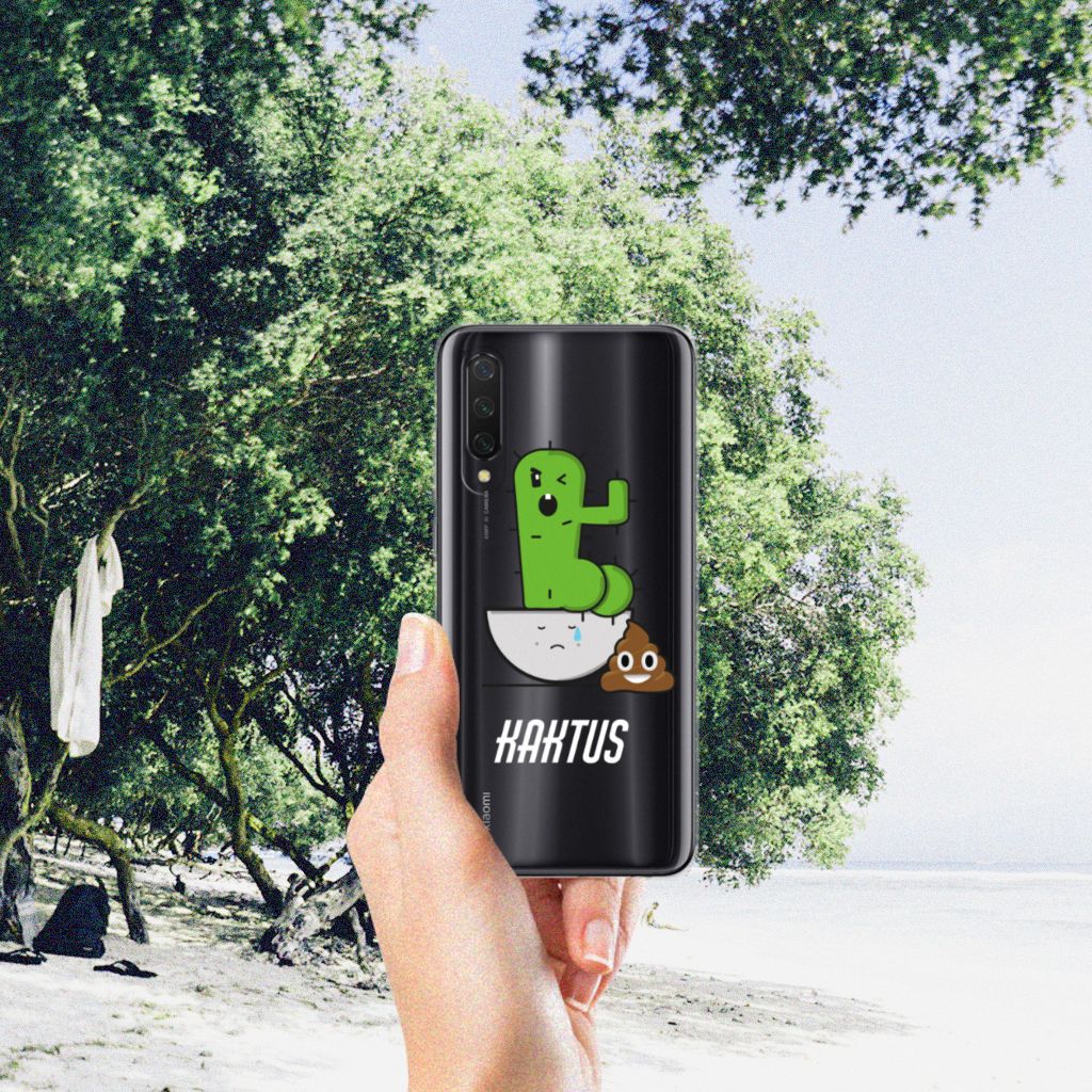Xiaomi Mi 9 Lite Telefoonhoesje met Naam Cactus Poo B2C Telecom