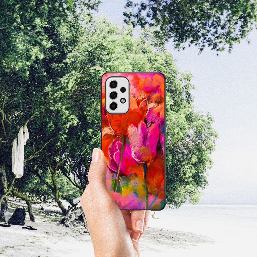 Kleurrijke Telefoonhoesje Samsung Galaxy A23 Tulips B2C Telecom