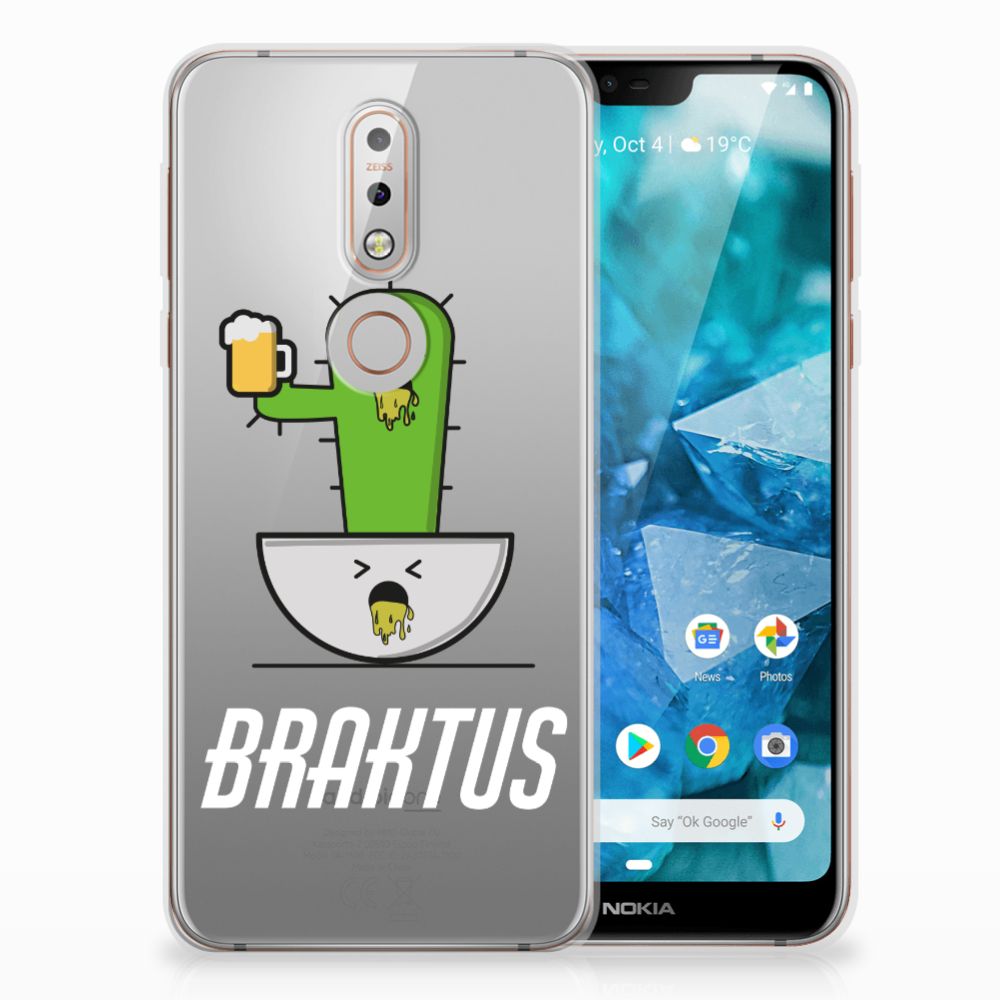 Nokia 7.1 Telefoonhoesje met Naam Braktus