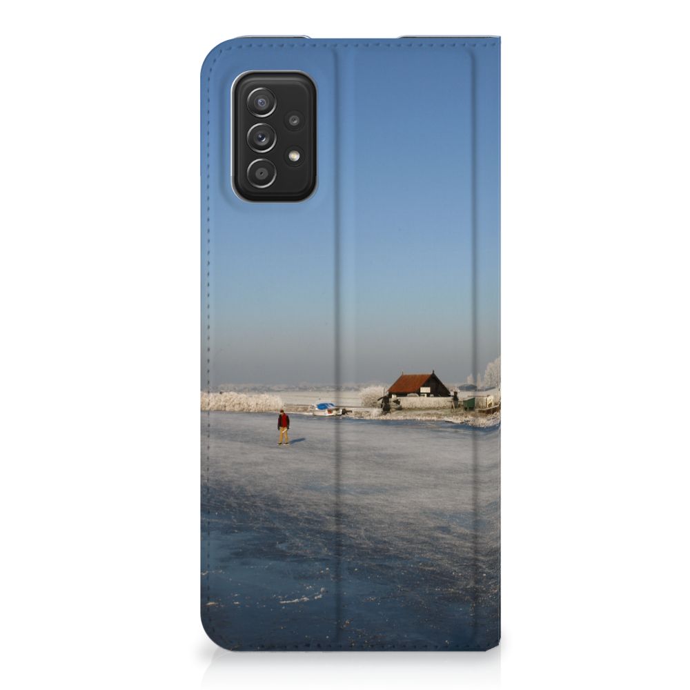 Samsung Galaxy A03s Book Cover Schaatsers - B2C Telecom