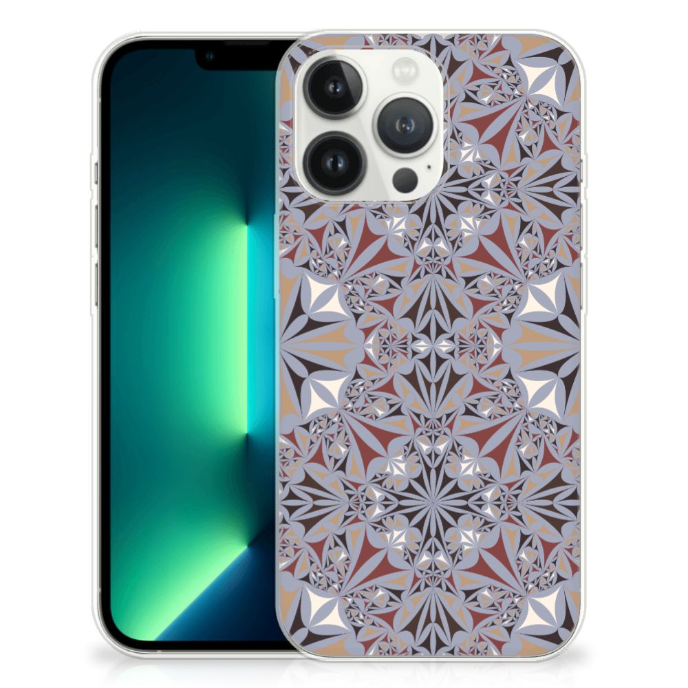 iPhone 13 Pro Max TPU Siliconen Hoesje Flower Tiles B2C Telecom