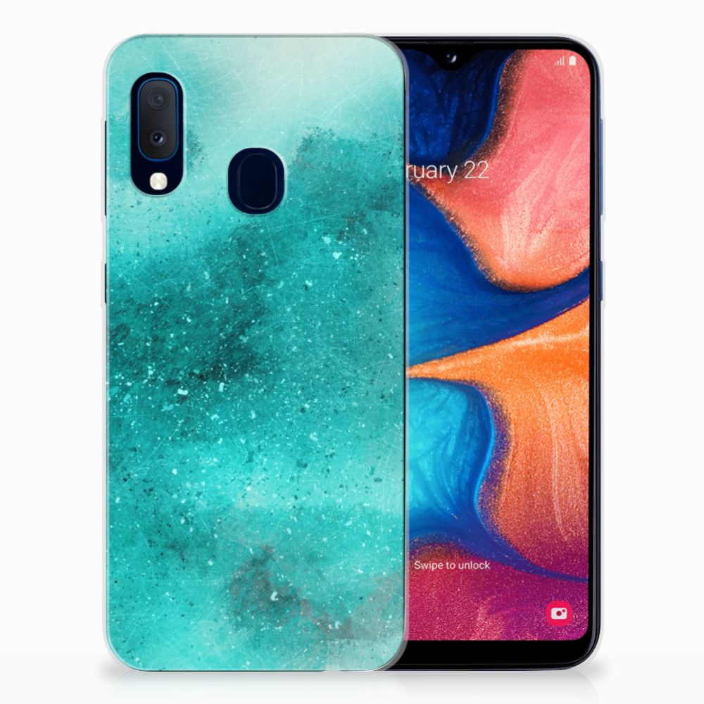 Hoesje maken Samsung Galaxy A20e Painting Blue