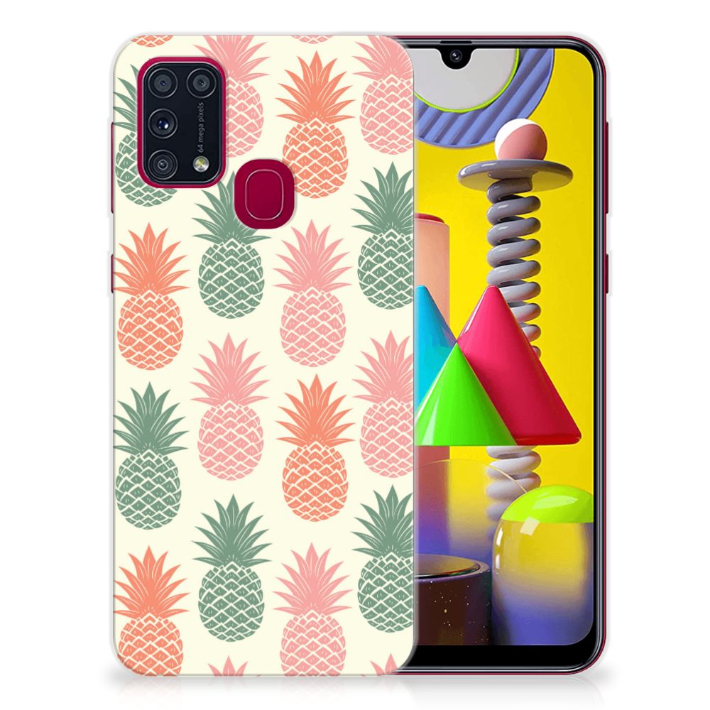 Samsung Galaxy M31 Siliconen Case Ananas B2C Telecom