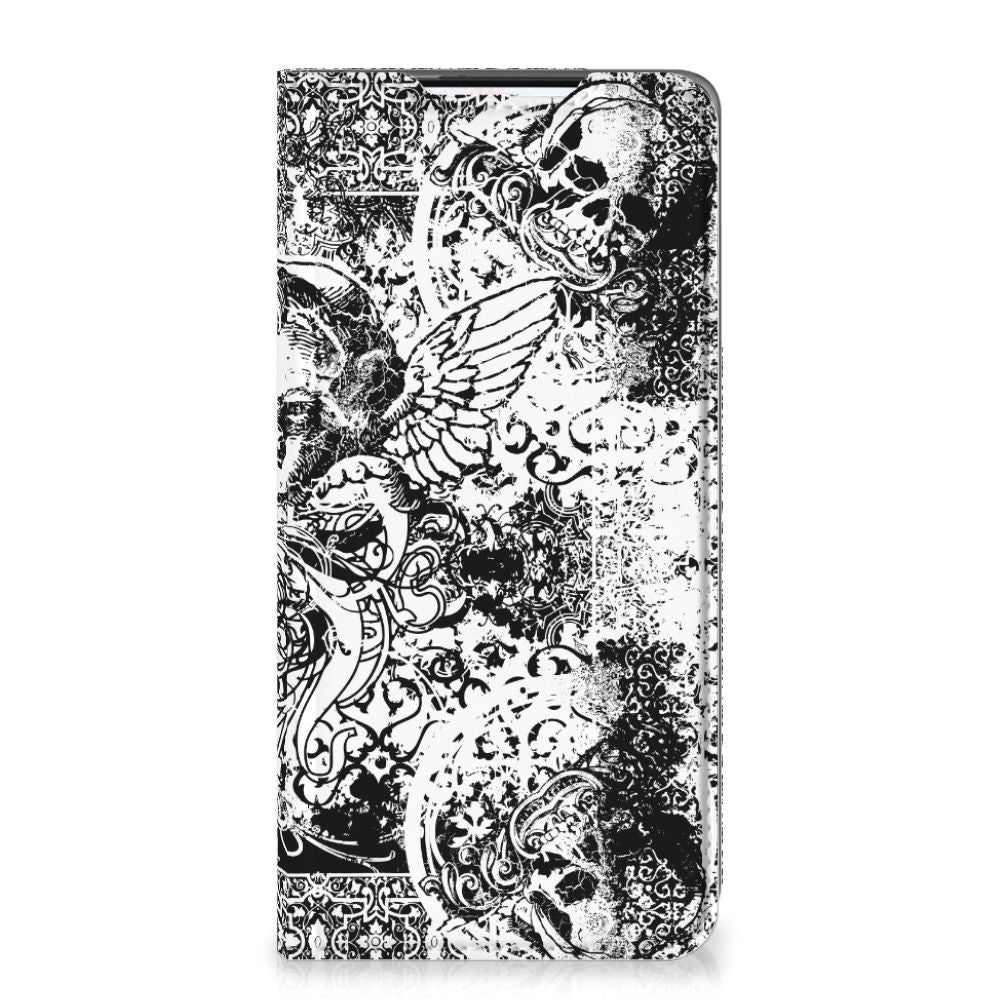 Mobiel BookCase Samsung Galaxy S21 Skulls Angel - B2C Telecom