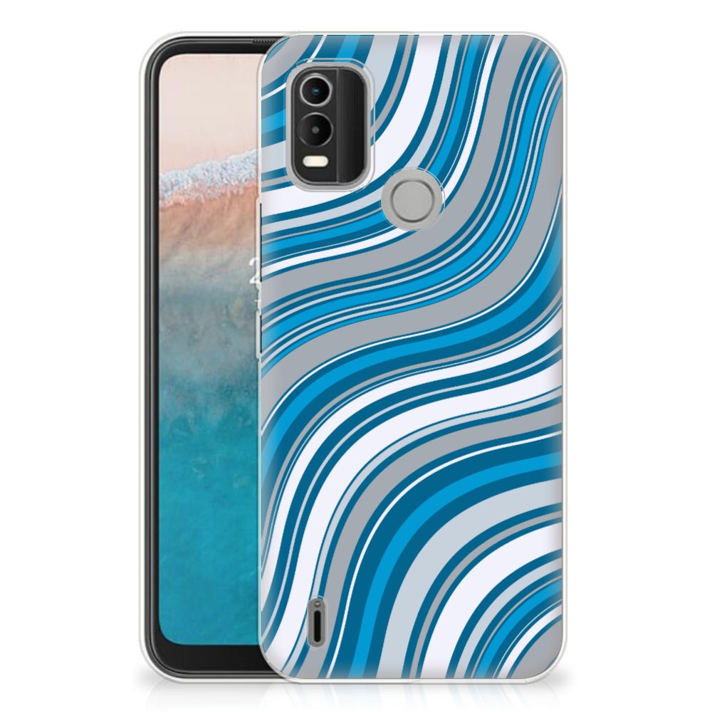 Nokia C21 Plus TPU bumper Waves Blue