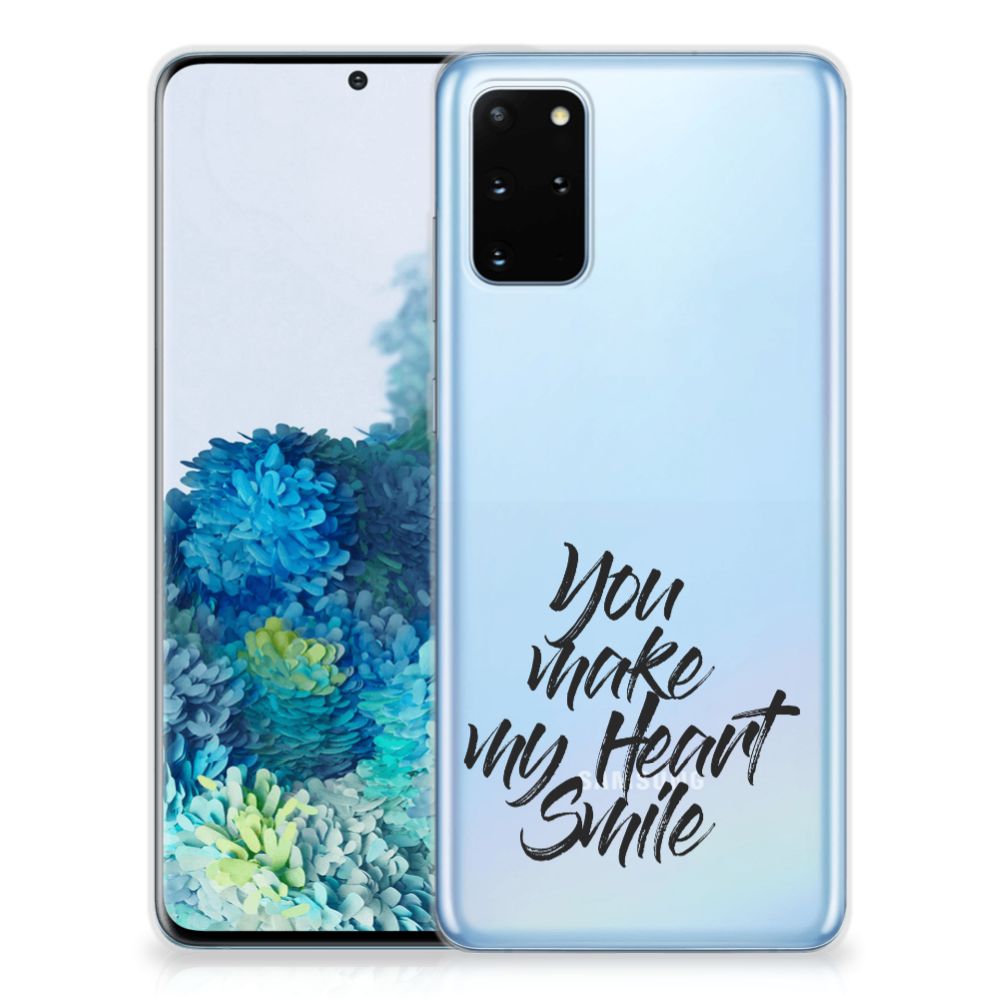 Samsung Galaxy S20 Plus Siliconen hoesje met naam Heart Smile B2C Telecom