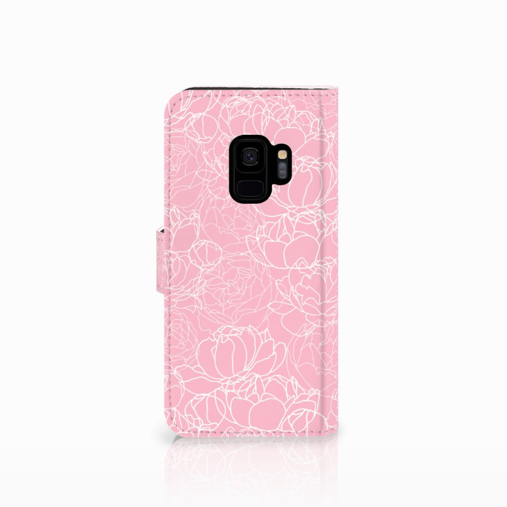 Samsung Galaxy S9 Hoesje White Flowers