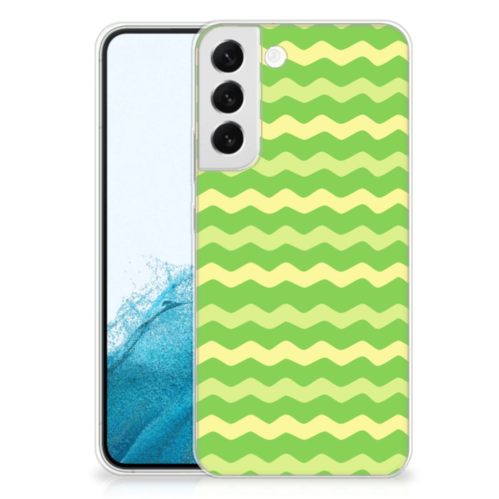 Samsung Galaxy S22 Plus TPU bumper Waves Green