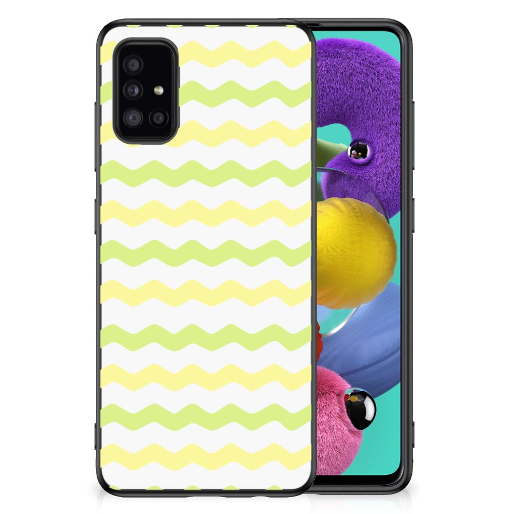 Samsung Galaxy A51 Bumper Case Waves Yellow