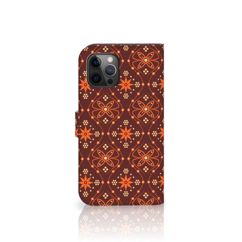 Apple iPhone 12 Pro Max Telefoon Hoesje Batik Brown