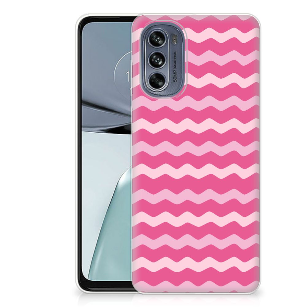 Motorola Moto G62 5G TPU bumper Waves Pink B2C Telecom