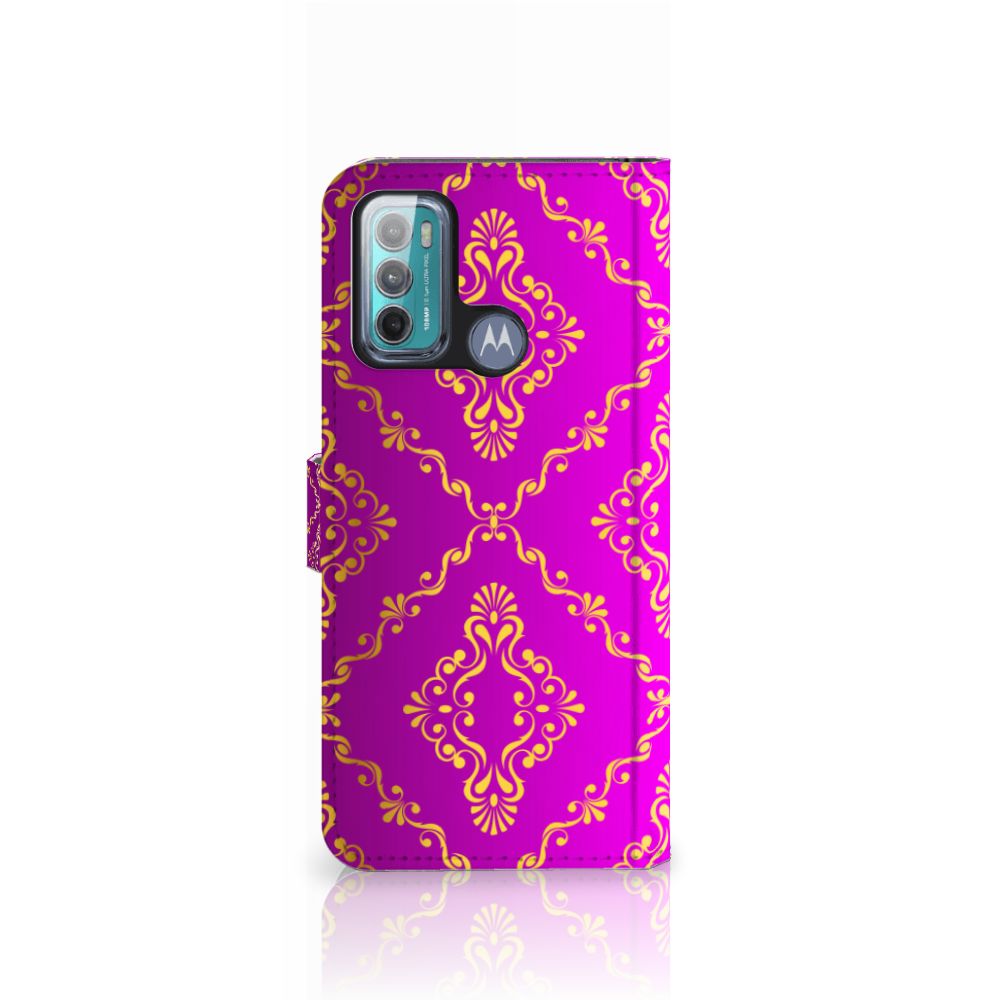 Wallet Case Motorola Moto G60 Barok Roze
