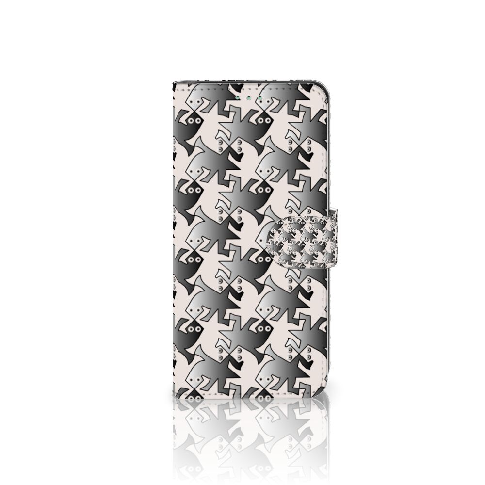 Sony Xperia 10 IV Telefoonhoesje met Pasjes Salamander Grey